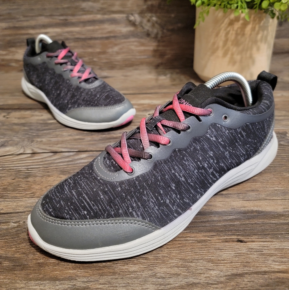 Vionic Black and Pink Athletic Shoes